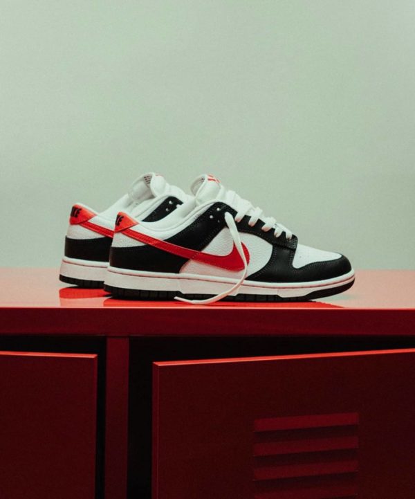 Nike Dunk Low Red Swoosh/Panda - Image 9