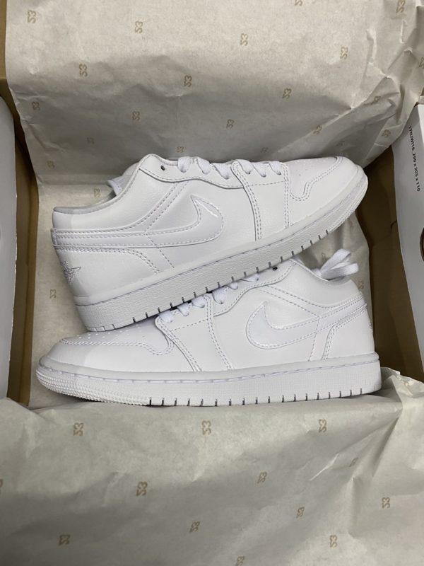 Nike Air Jordan 1 Low Triple White - Image 3