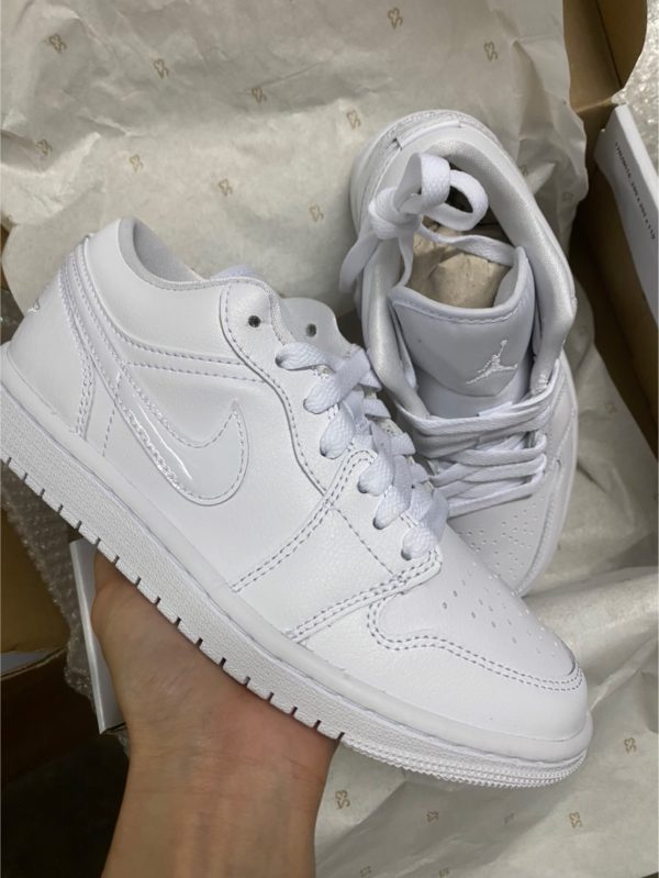 Nike Air Jordan 1 Low Triple White - Image 7