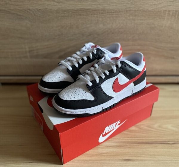 Nike Dunk Low Red Swoosh/Panda - Image 2