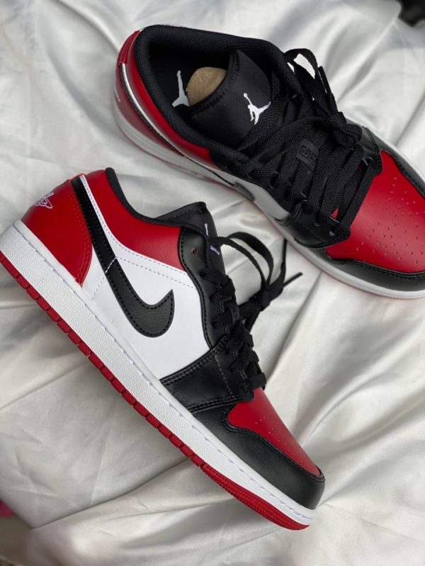 Nike Air Jordan 1 Low Bred Toe - Image 2