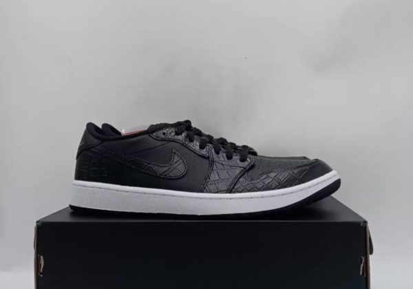 Nike Air Jordan 1 Low Golf  black Crocodile Skin - Image 2