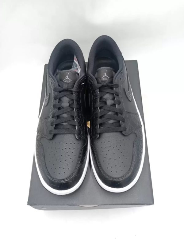 Nike Air Jordan 1 Low Golf  black Crocodile Skin - Image 5