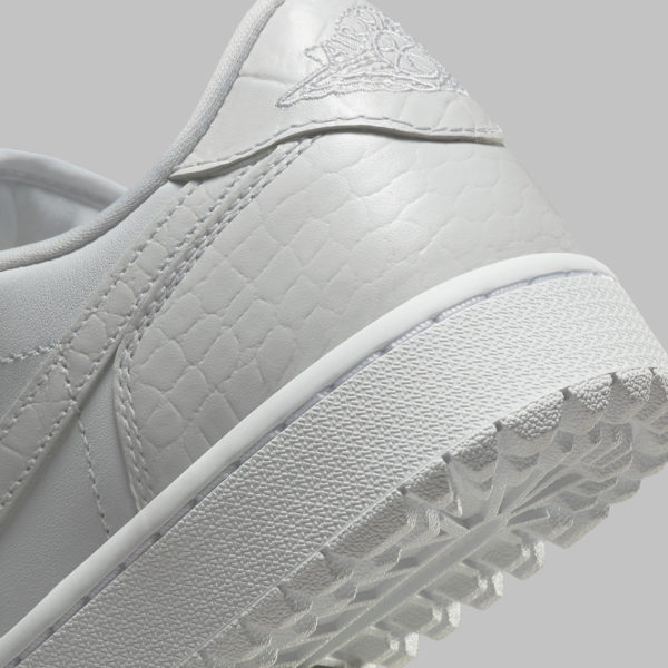 Nike Air Jordan 1 Low Golf White Crocodile Skin - Image 7