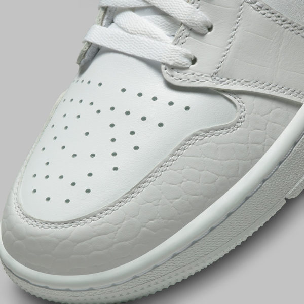 Nike Air Jordan 1 Low Golf White Crocodile Skin - Image 8