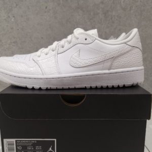 Nike Air Jordan 1 Low Golf White Crocodile Skin