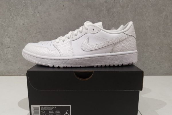 Nike Air Jordan 1 Low Golf White Crocodile Skin