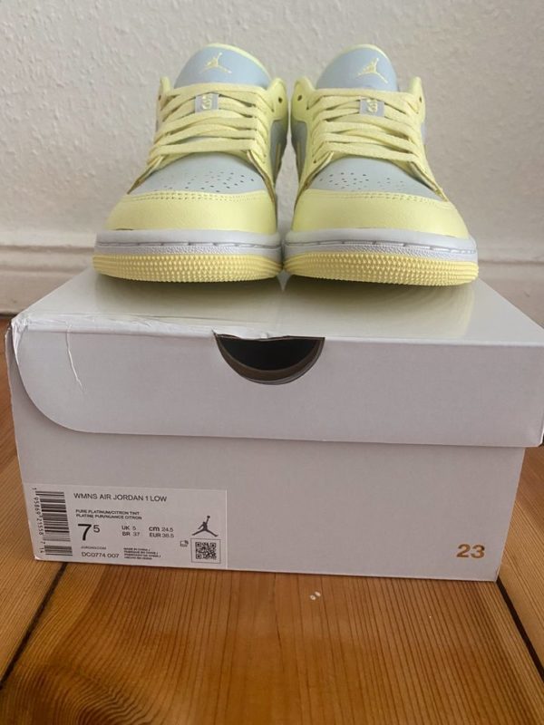 Nike Air Jordan 1 Low Yellow Lime - Image 5