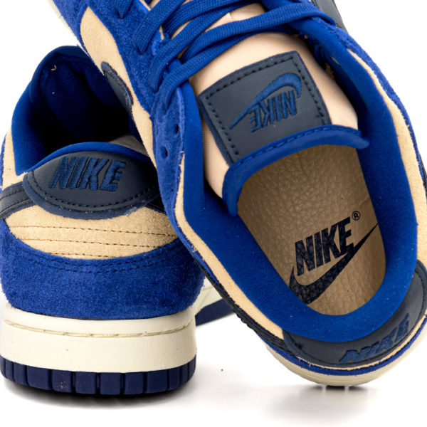 Nike Dunk Low Blue Suede วัสดุเป็นหนังกลับ - Image 4
