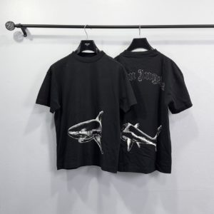 Palm angels BROKEN SHARK CLASSIC T-SHIRT 📌(ทักเชทก่อนสั่งซื้อ)
